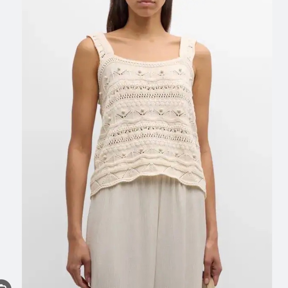 La Ligne Jane Knit Tank with Beads